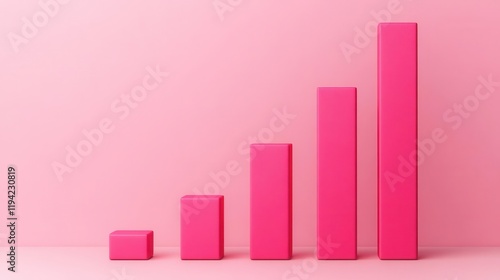 A series of rising pink bars on a pink background, representing growth or increasing data in a visually striking manner. Free Download A series of rising pink bars on a pink background, representing growth or increasing data in a visually striking manner. - GFXLoad