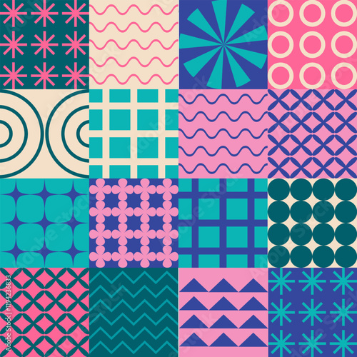 simple abstract geometry patterns for backgrounds