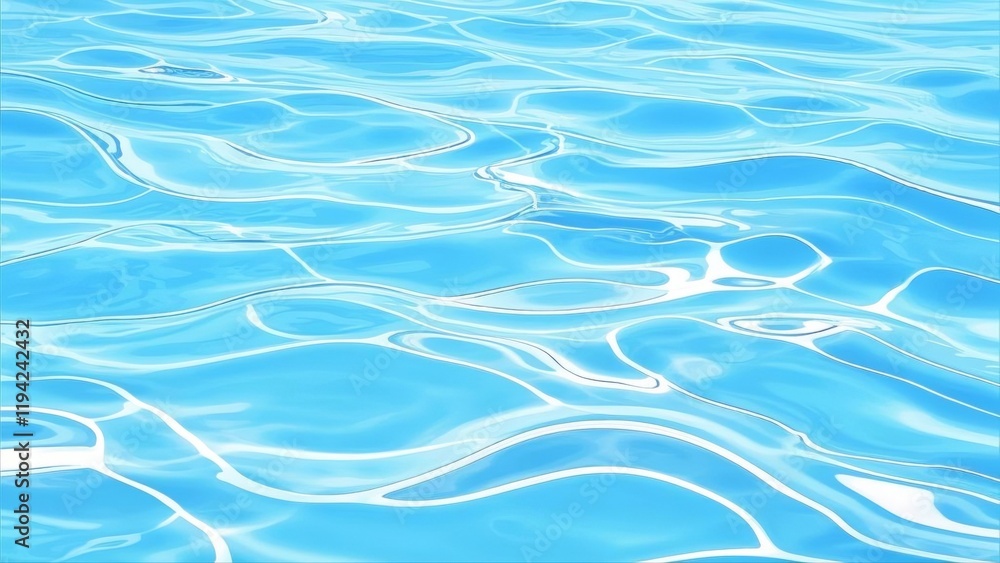 Pure blue turquoise water texture of the ocean sea with foam from and waves Pure blue turquoise water texture of the ocean sea with foam from and waves