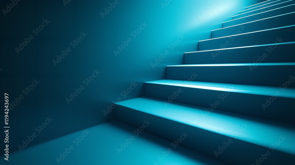 Fototapeta premium Stairs in Dark Room