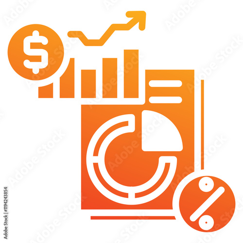 interest rates icon element for design
