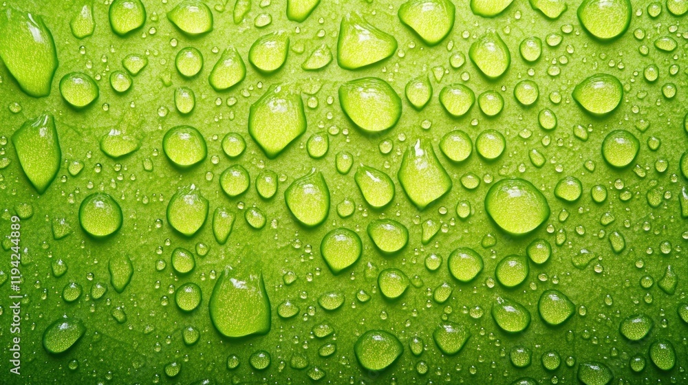 Vibrant Green Dew Drops: A Macro Photography Masterpiece Vibrant Green Dew Drops: A Macro Photography Masterpiece
