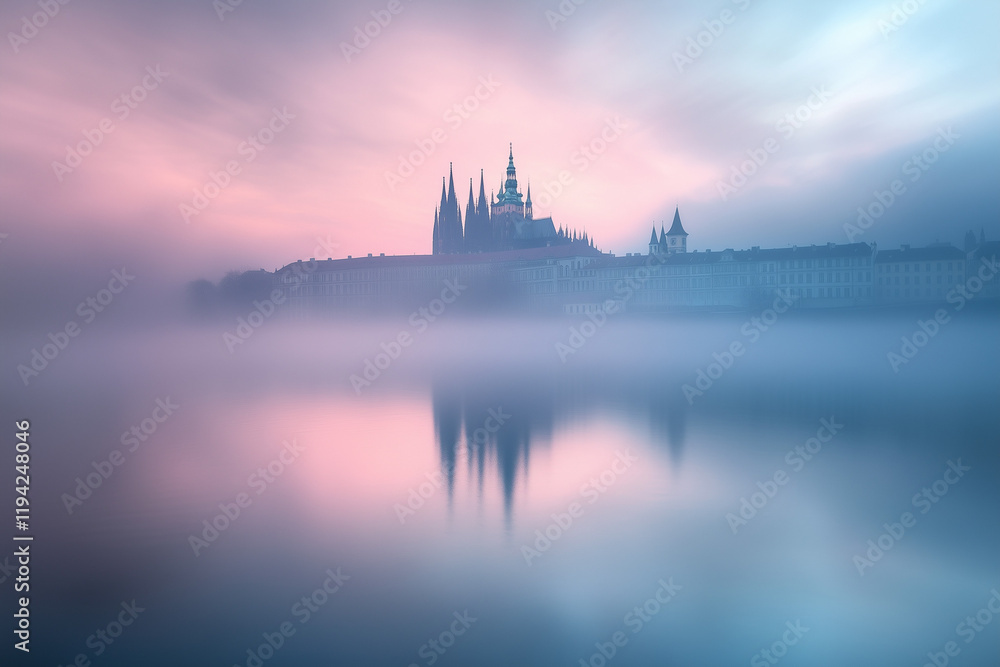 Naklejka premium castle in the morning