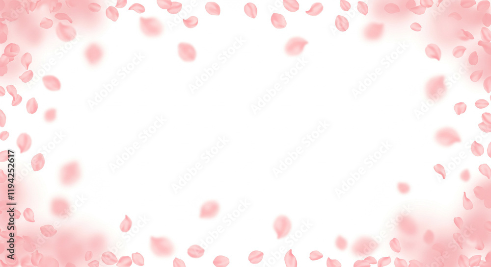 桜が舞う背景素材 桜が舞う背景素材