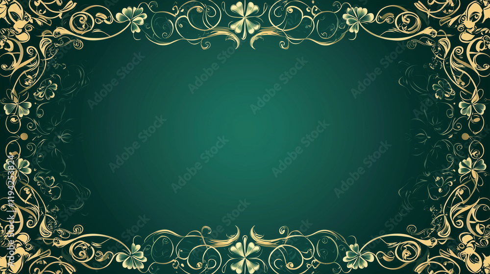 frame on a black background, st patrick day background frame on a black background, st patrick day background