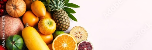 Close up of longkong fruit with smooth skin and peeled fruit on white background, produce, juicy, Asian photo