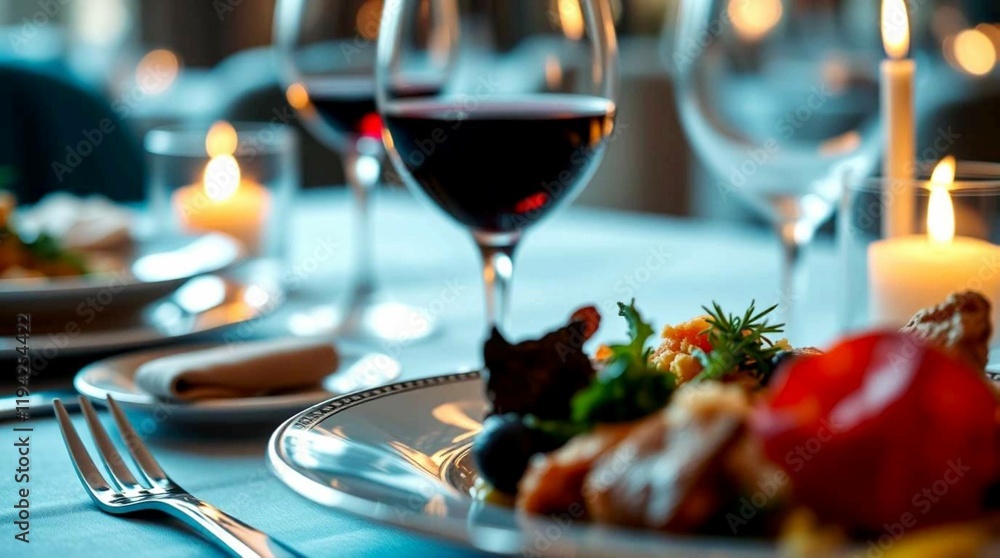 Fototapeta premium dinner table setting