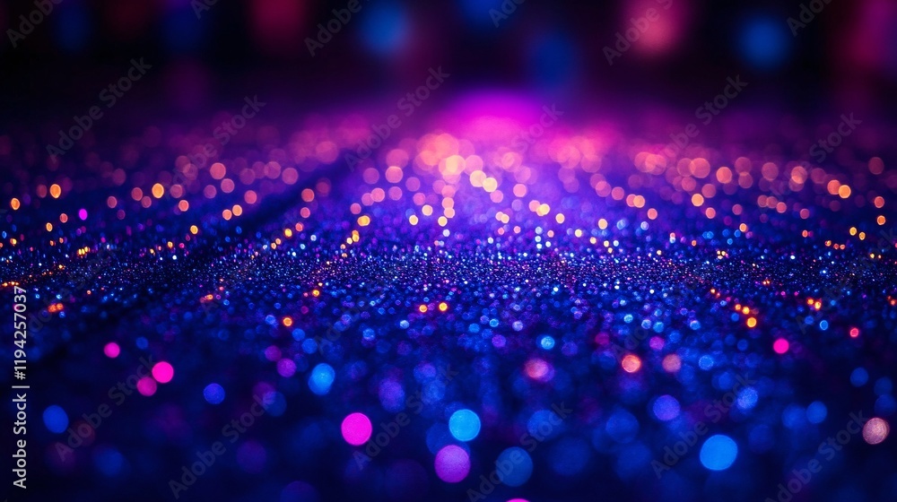 Fototapeta premium A surface covered in glowing beads that pulse rhythmically