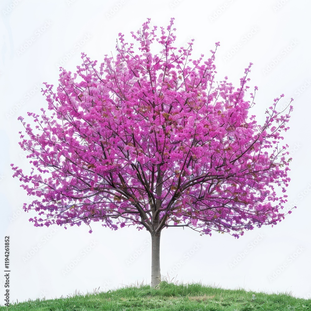 Obraz premium Vibrant blooming cherry blossom tree