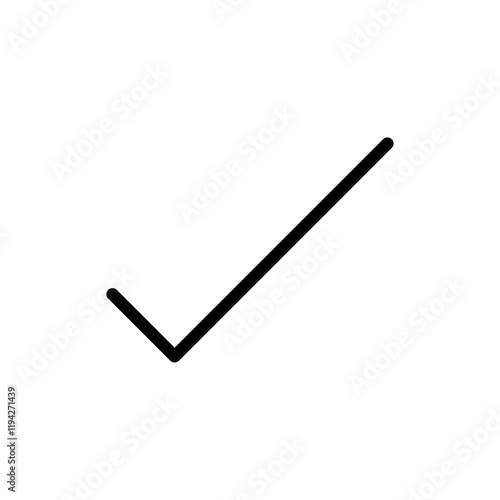 Checkmark Icon Art design illustration
