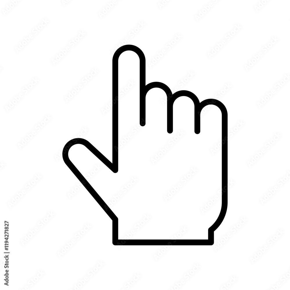 Cursor hand icon Art design illustration Cursor hand icon Art design illustration