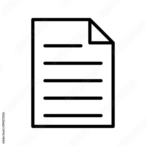 Document icon Art design illustration