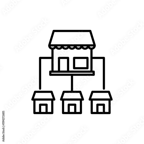 Franchise icon Art design illustration