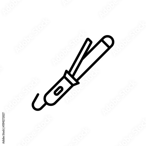 Hair curler icon Art design illustration