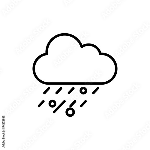 Hail icon Art design illustration