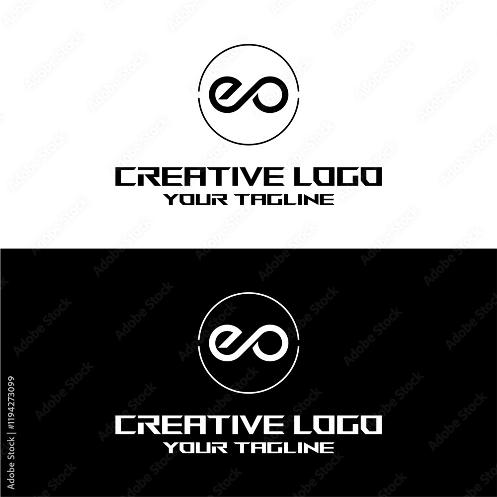 creative letter logo eo design vector creative letter logo eo design vector