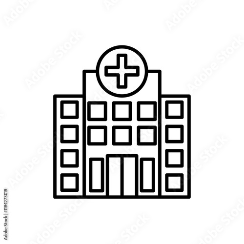 Hospital Icon Art design illustration