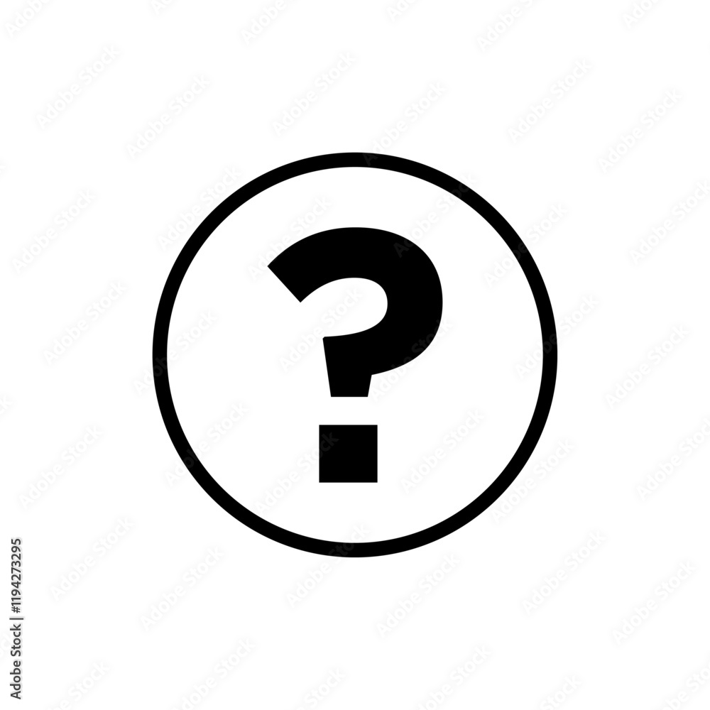 Interrogation icon Art design illustration Interrogation icon Art design illustration