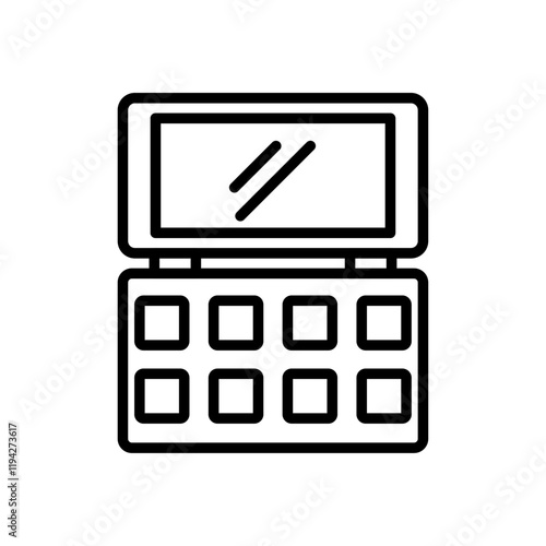 Makeup palette Icon Art design illustration