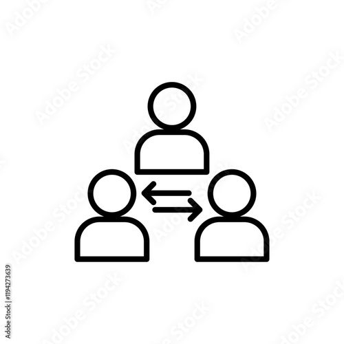 Mediator icon Art design illustration