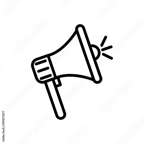 Megaphone icon Art design illustration