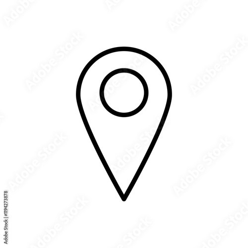 Free Download Navigation pin icon Art design illustration - GFXLoad
