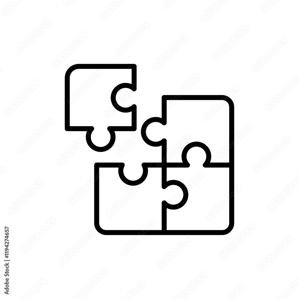 Puzzle Piece Icon Art design illustration Puzzle Piece Icon Art design illustration