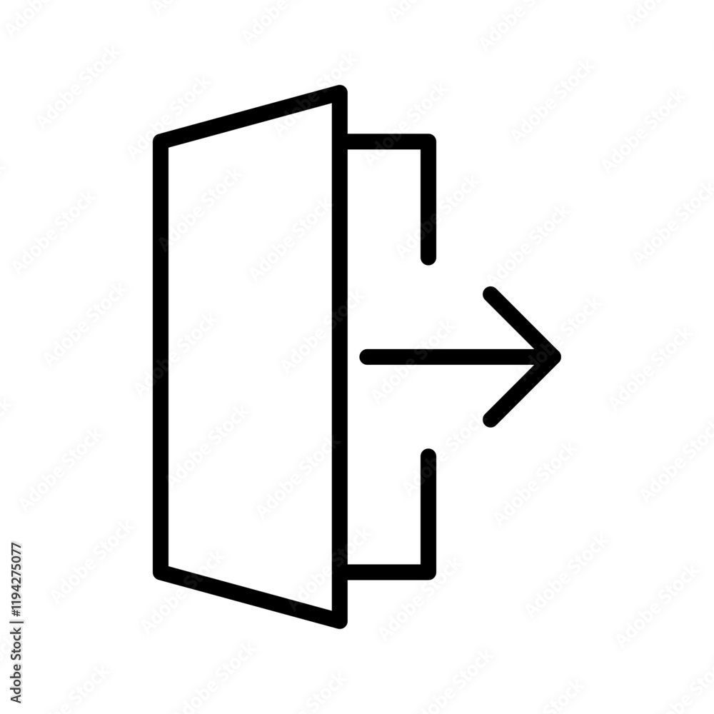 Sign out icon Art design illustration Sign out icon Art design illustration