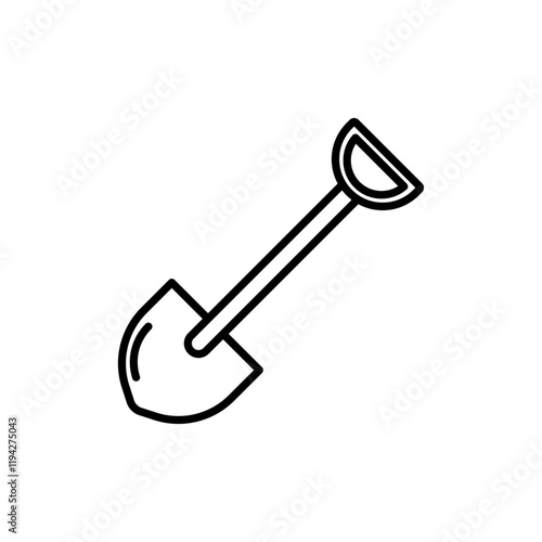 Shovel icon Art design illustration