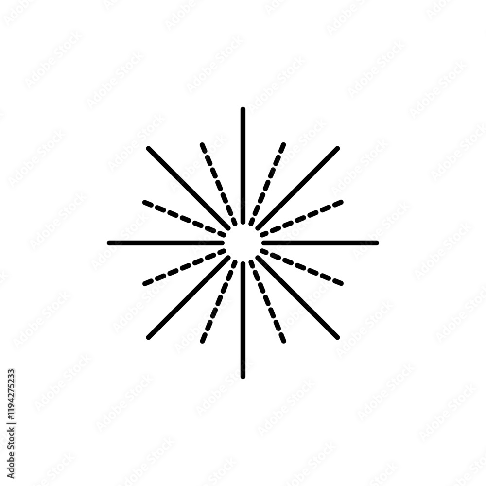Starburst Icon Art design illustration Starburst Icon Art design illustration