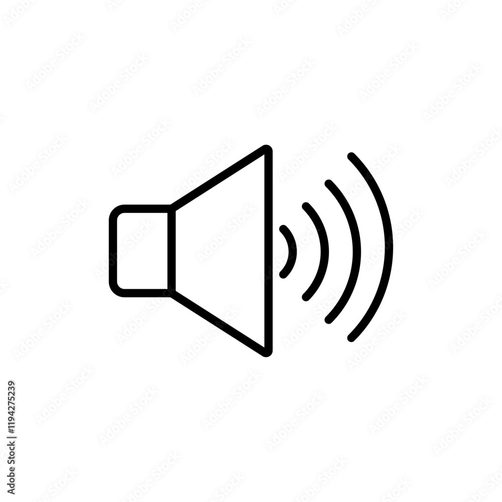 Speaker Icon Art design illustration Speaker Icon Art design illustration