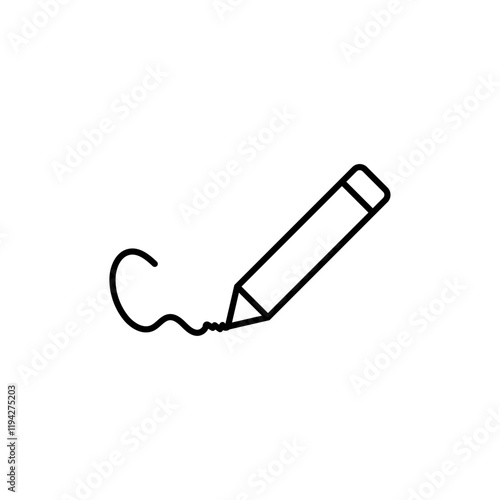 Signature icon Art design illustration