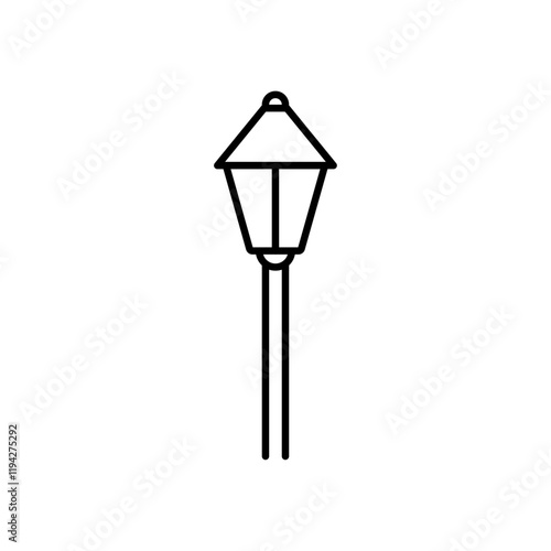 Street light icon Art design illustration