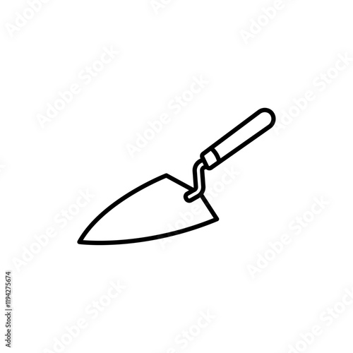 Trowel icon Art design illustration
