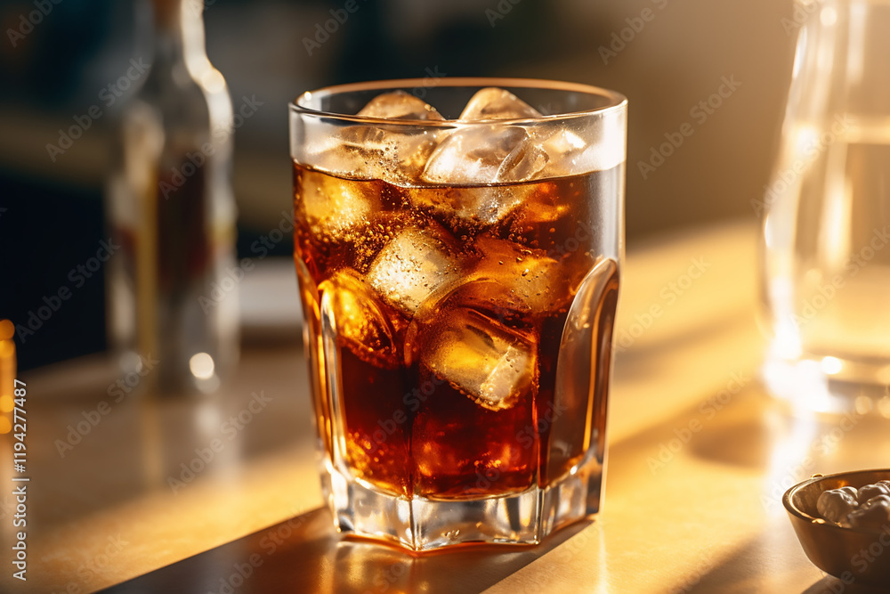 Refreshing Lemon Drink in Glass ice cola drink in restaurant
Refreshing Lemon Drink in Glass ice cola drink in restaurant