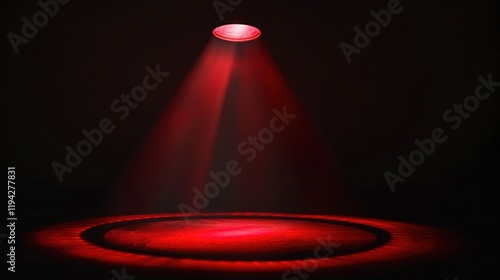 Striking black and red abstract background featuring a prominent light spot that adds an element of intrigue and visual interest. The contrast between the dark hues and the bright spot creates a capti photo