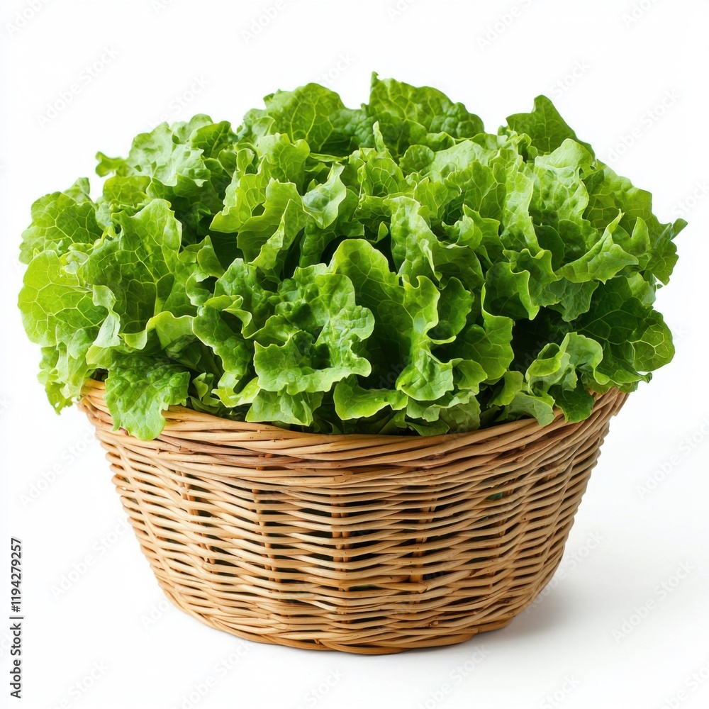 Harvesting fresh organic lettuce in a wicker basket at a local farm food photography rustic setting Harvesting fresh organic lettuce in a wicker basket at a local farm food photography rustic setting