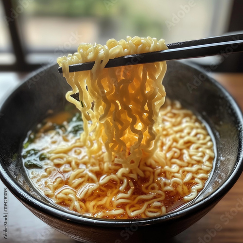 Korean-style ramen photo