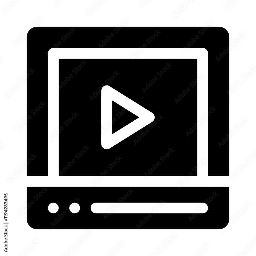 Play Button glyph icon Play Button glyph icon