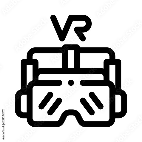 Virtual Reality Headset line icon