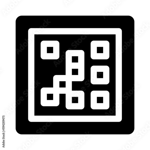 Pixelated Art. art glyph icon