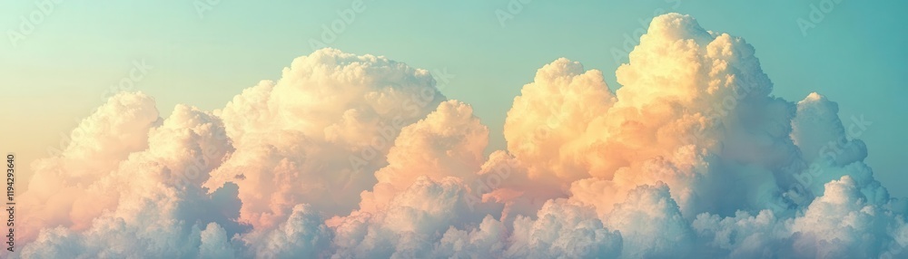 Abstract cloud formations against a pastel sky, clean and soothing Abstract cloud formations against a pastel sky, clean and soothing