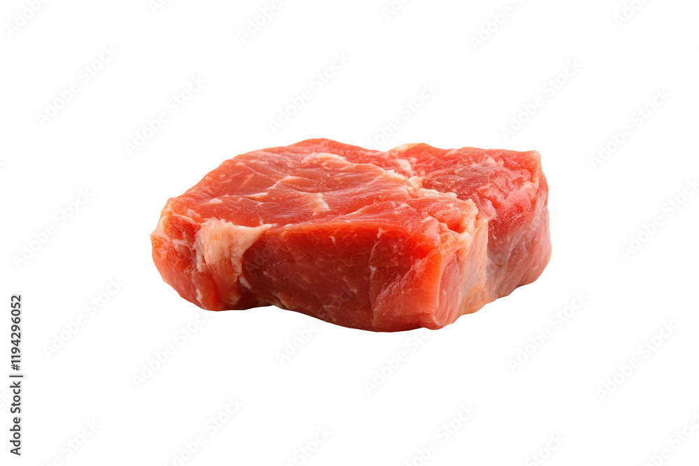 Raw beef steak, isolated, white background, cooking Raw beef steak, isolated, white background, cooking