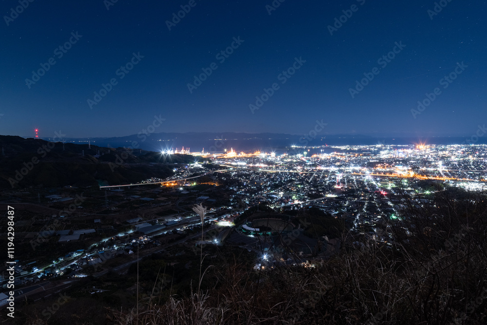 Fototapeta premium 静岡市の美しい都市夜景