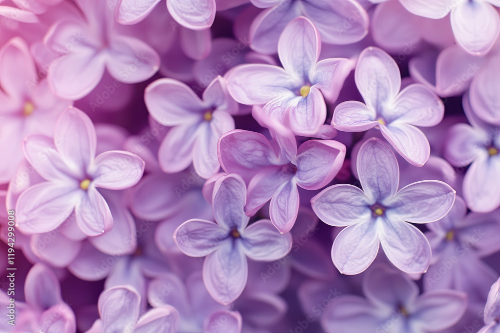 Purple lilacs in full bloom, emitting a sweet fragrance Purple lilacs in full bloom, emitting a sweet fragrance