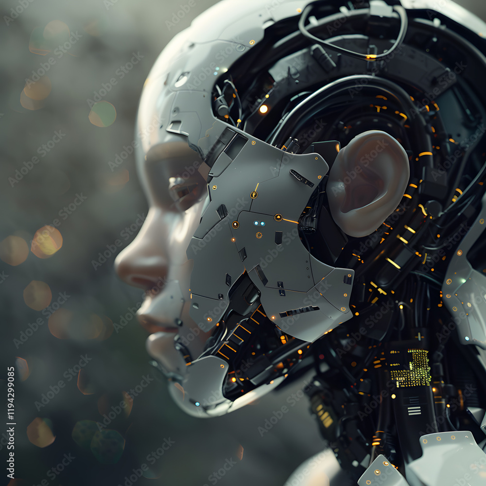 Fototapeta premium Technology transformational concept, AI-Driven Technology Transformation