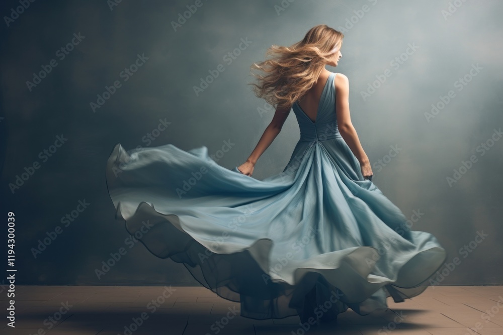 Fototapeta premium Dress dancing gown portrait.