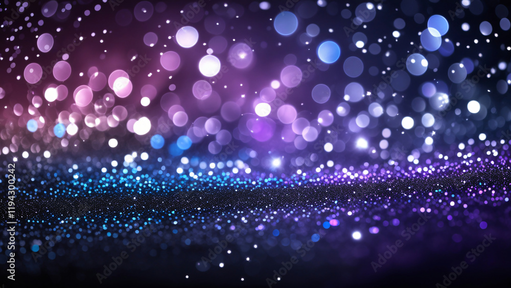 Abstract purple bokeh lights and shiny sparkling background. Abstract purple bokeh lights and shiny sparkling background.