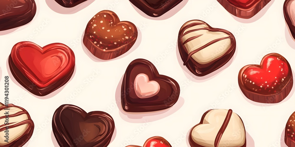 Fototapeta premium chocolate seamless pattern