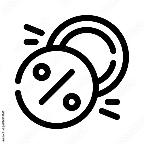Percentage Sign line icon